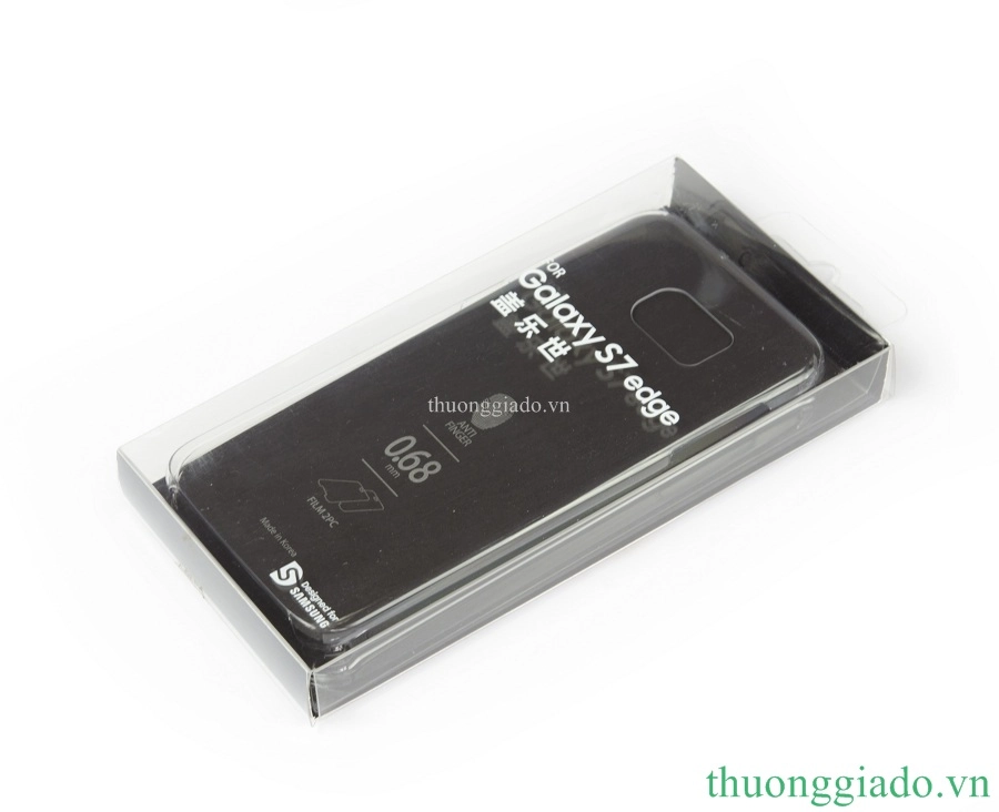 Ốp lưng Samsung Galaxy S7 Edge/ NG935 nhựa cứng trong suốt (kèm dán full màn hình)